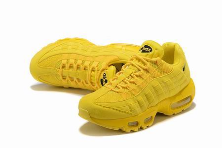 women nike air max 95 shoes all yellow