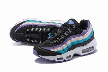 women nike air max 95 shoes black purple blue