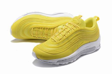 women nike air max 97 shoes yellow white