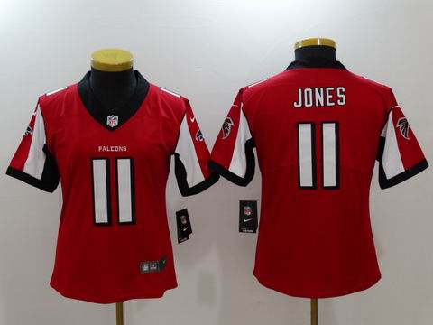 women nike nfl Falcons #11 JONES rush II red jersey