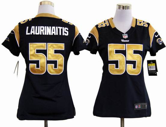 women nike nfl St. Louis Rams 55 Laurinaitis blue stitched jersey