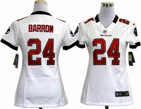 women nike nfl Tampa Bay Buccaneers 24 Barron white stitched jersey