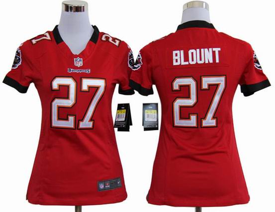 women nike nfl Tampa Bay Buccaneers 27 Blount red stitched jersey