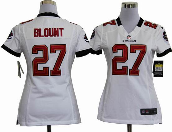 women nike nfl Tampa Bay Buccaneers 27 Blount white stitched jersey