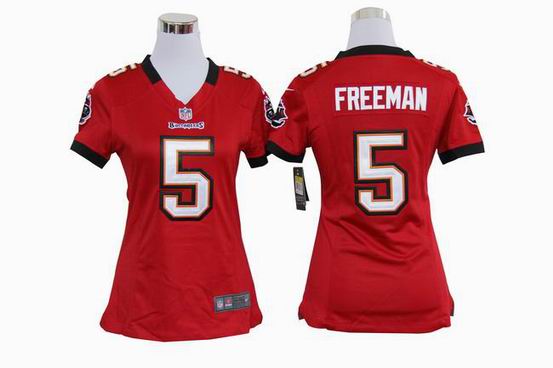 women nike nfl Tampa Bay Buccaneers 5 Freeman red stitched jersey