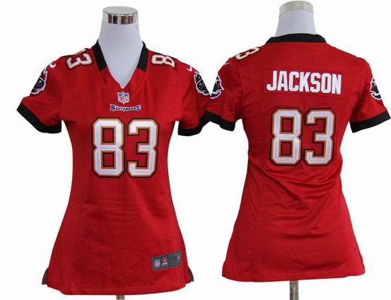 women nike nfl Tampa Bay Buccaneers 83 Jackson red stitched jersey