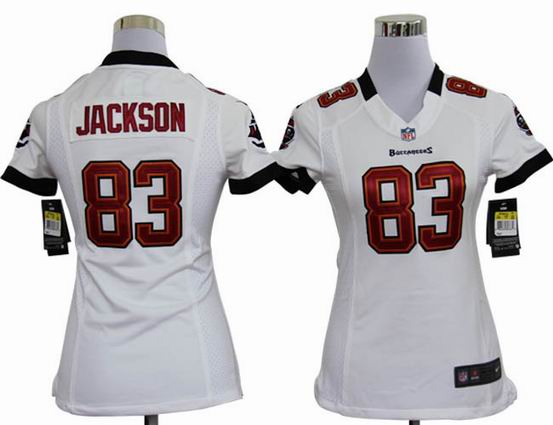 women nike nfl Tampa Bay Buccaneers 83 Jackson white stitched jersey