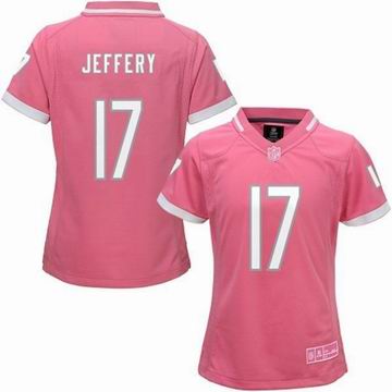 women nike nfl bears 17 Jeffery Pink Bubble Gum Jersey