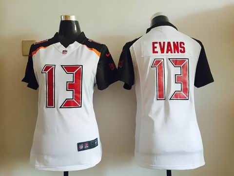 women nike nfl buccaneers #13 Evans white jersey