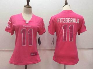 women nike nfl cardinals #11 FITZGERALD pink jersey