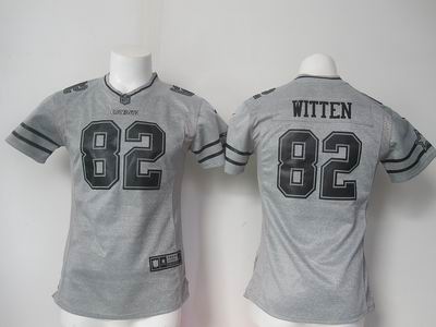 women nike nfl cowboys #82 Witten grey jersey