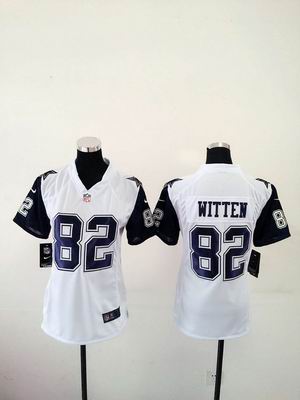 women nike nfl cowboys #82 Witten thanksgiving white jersey
