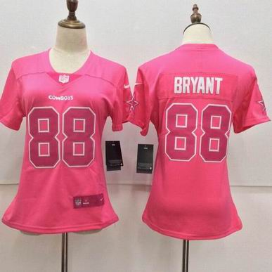 women nike nfl cowboys #88 BRYANT pink jersey