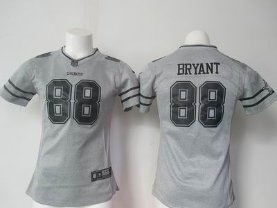 women nike nfl cowboys #88 Bryant grey jersey