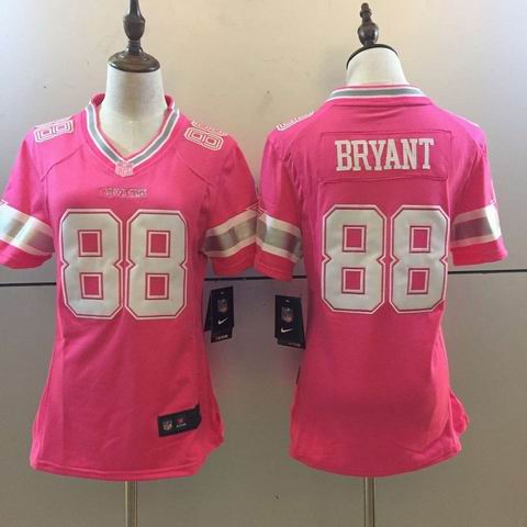 women nike nfl cowboys #88 Bryant pink jersey