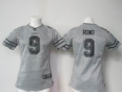 women nike nfl cowboys #9 Romo grey jersey