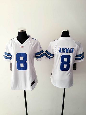 women nike nfl cowboys 8 Aikman white limited jersey