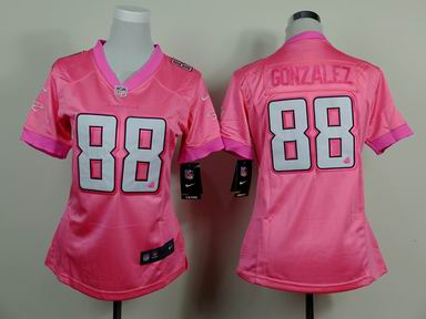women nike nfl falcons 88 Gonzalez pink jersey