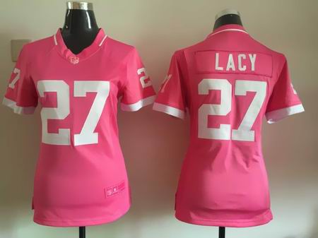 women nike nfl packers 27 Lacy Pink Bubble Gum Jersey