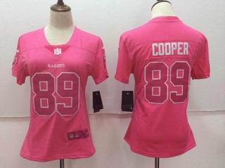 women nike nfl raiders #89 COOPER pink jersey