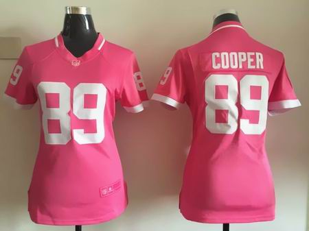 women nike nfl raiders 89 Cooper Pink Bubble Gum Jersey