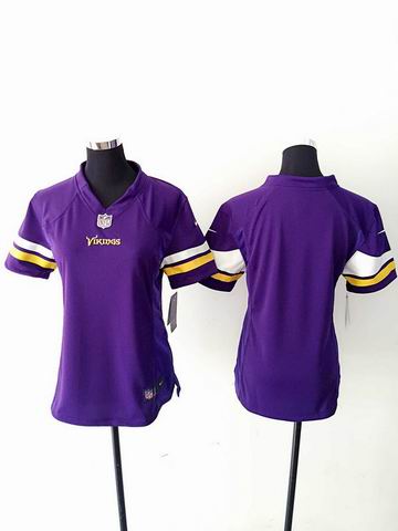 women nike nfl vikings blank purple limited jersey