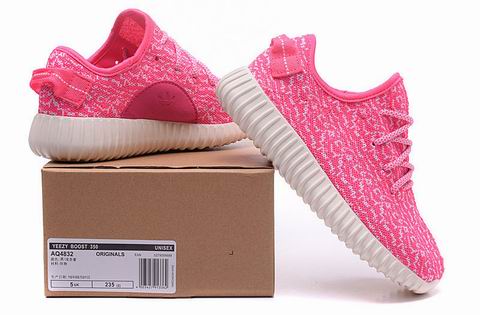 women yeezy boost 350 shoes pink white
