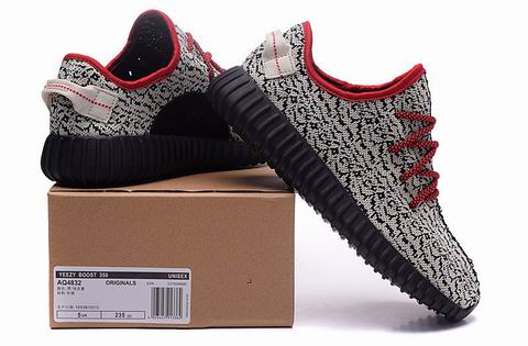 yeezy boost 350 shoes grey black red