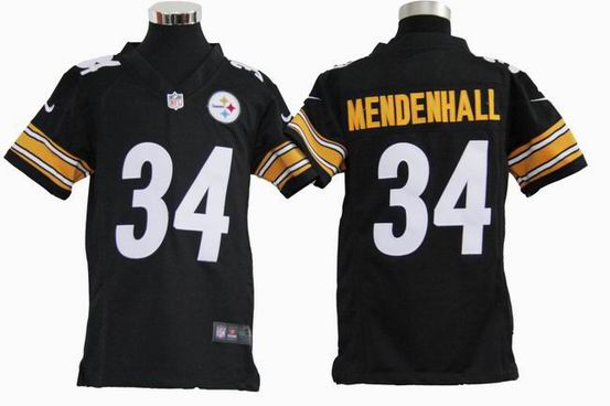 youth Nike Pittsburgh Steelers 34 Mendenhall black stitched jersey